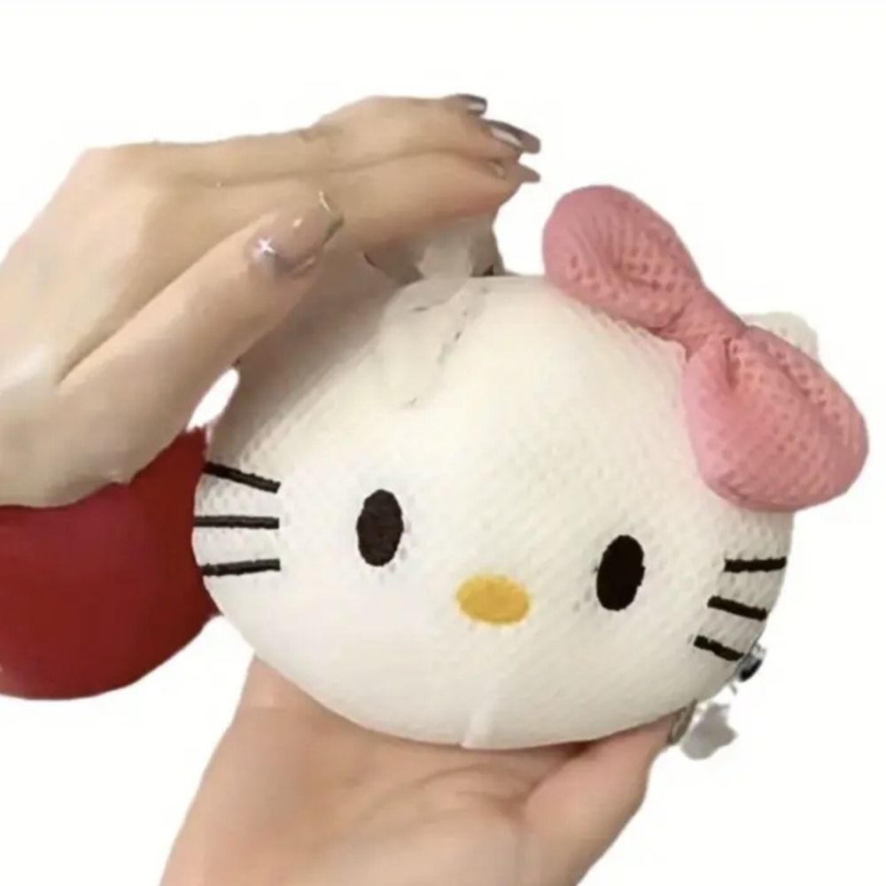 🎁🎁Sanrio Hello Kitty Bath Sponge - Pink Bow and White Face